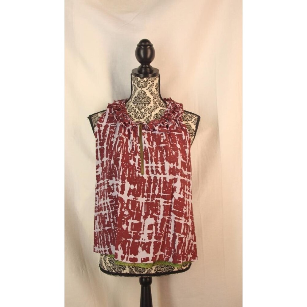 Hunter Dixon Size 4 Purple Sleeveless Silk Top Women's